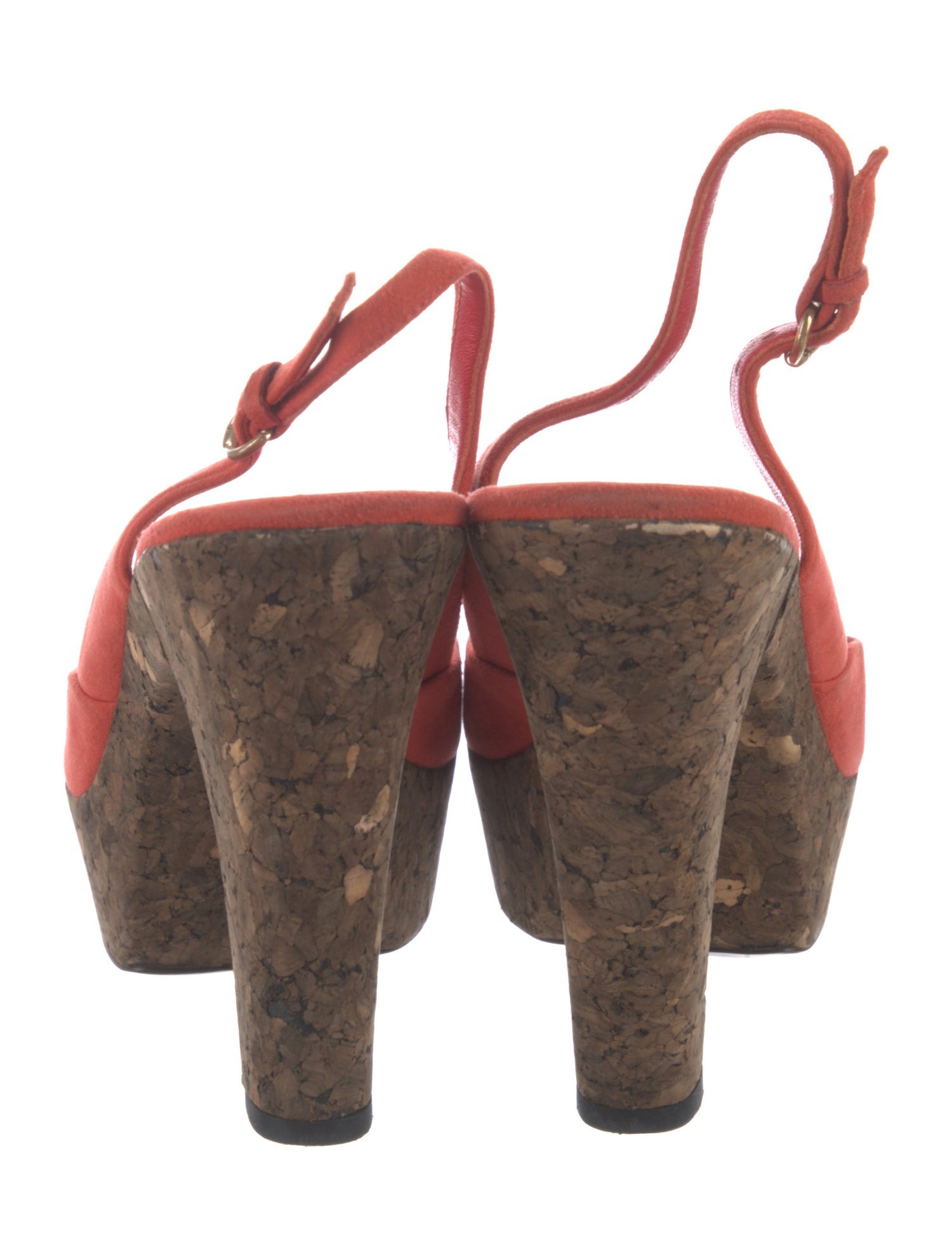 Gucci Interlocking G Logo Suede Slingback Pumps